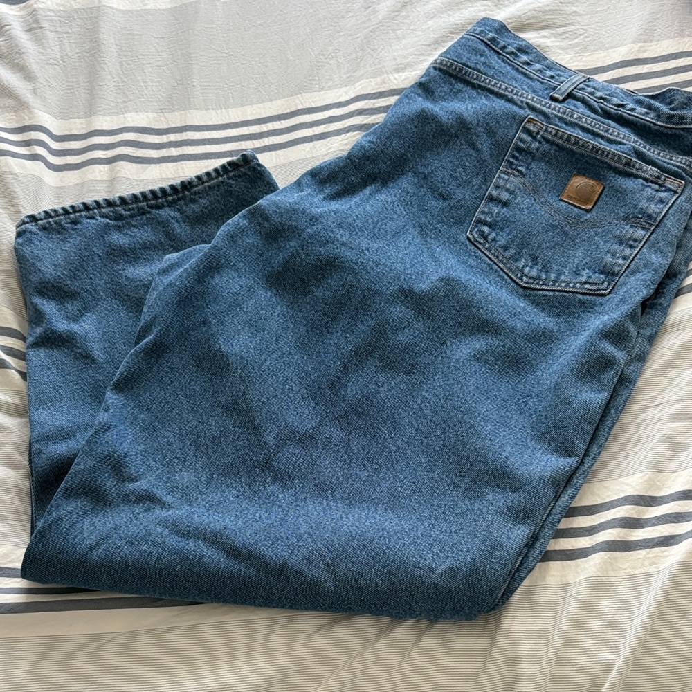 Men’s Carhartt flannel lined jeans
